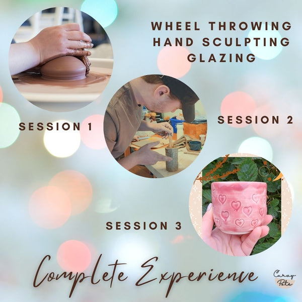 COMPLETE POTTERY EXPERIENCE ( X 3 SESSIONS)