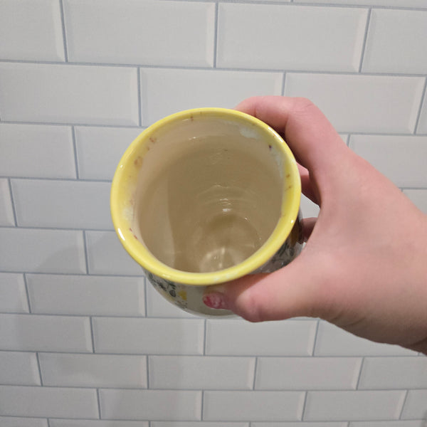 Yellow garden flower cup