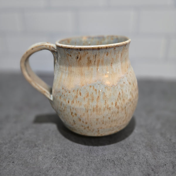 Wheat beige speckled mug