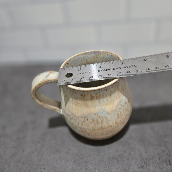 Wheat beige speckled mug