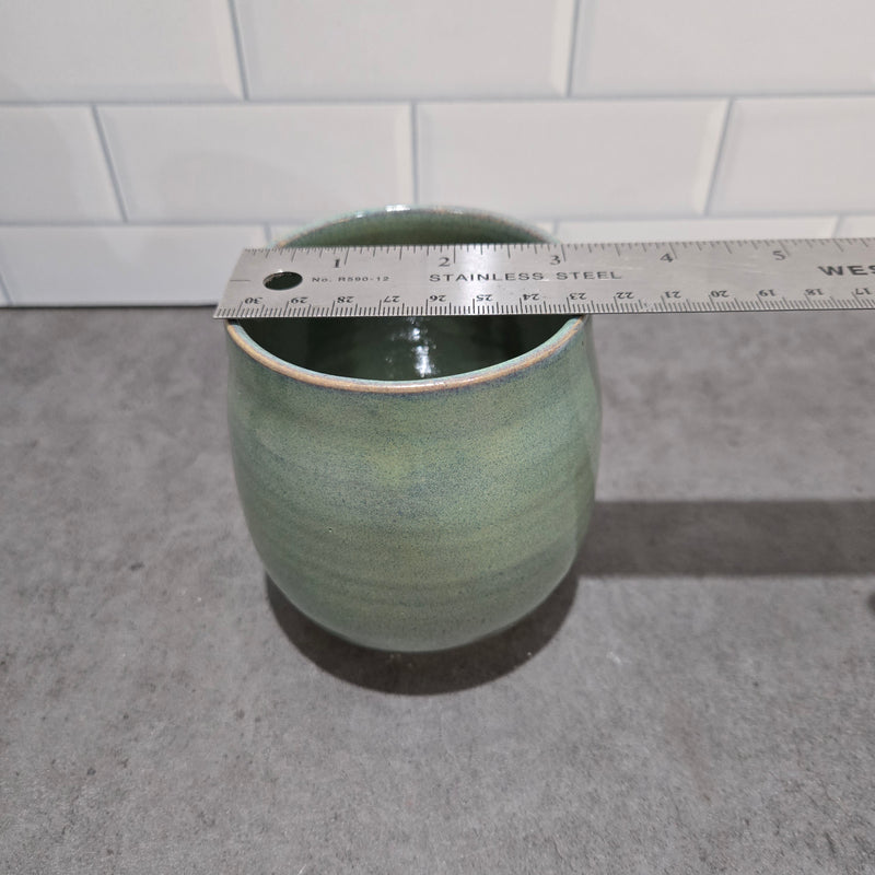 Seafoam green coffee cup