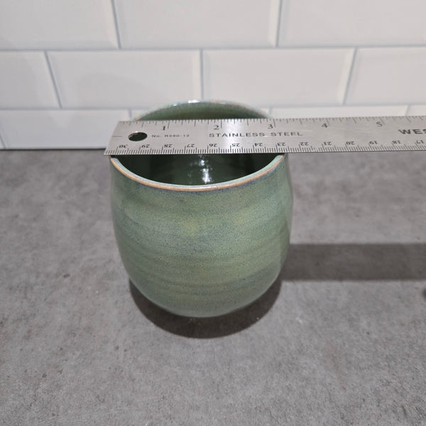 Seafoam green coffee cup