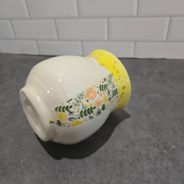 Yellow garden flower cup