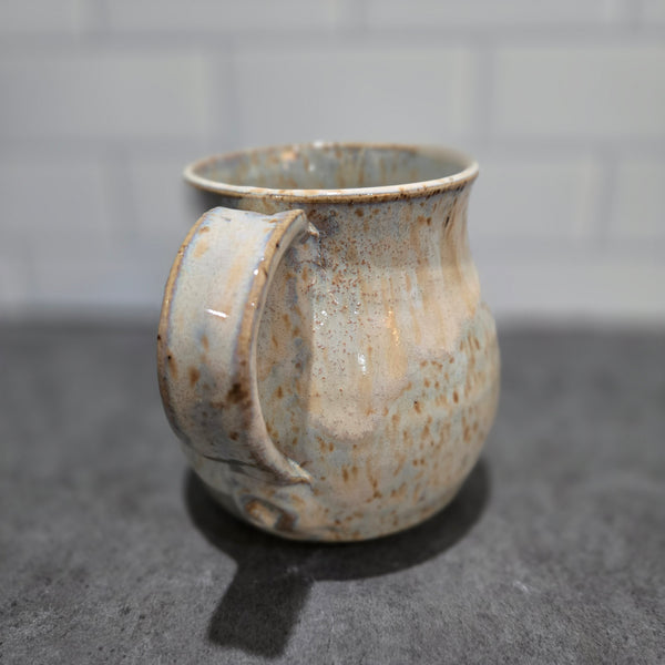 Wheat beige speckled mug