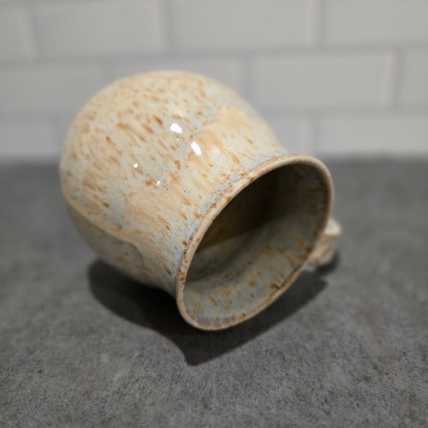 Wheat beige speckled mug