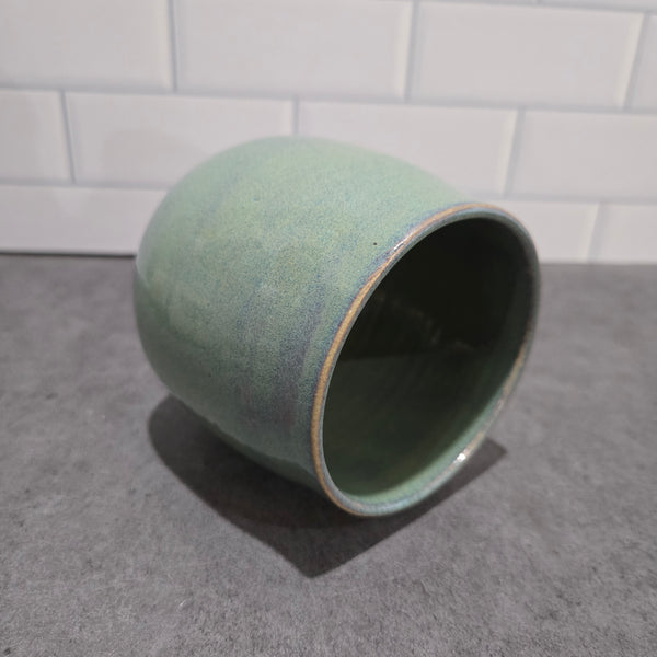 Seafoam green coffee cup